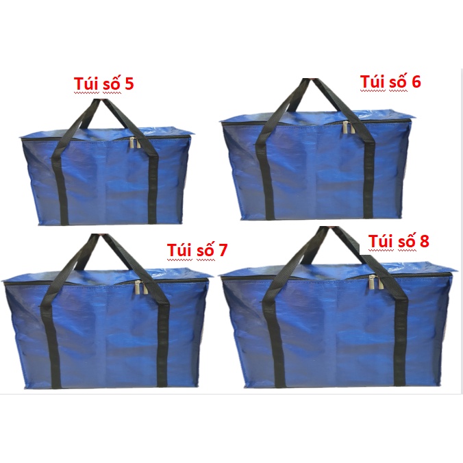 (CÓ VIDEO) Túi bạt - túi dứa có dây kéo đựng đồ chịu tải trên 20kg - nhiều size