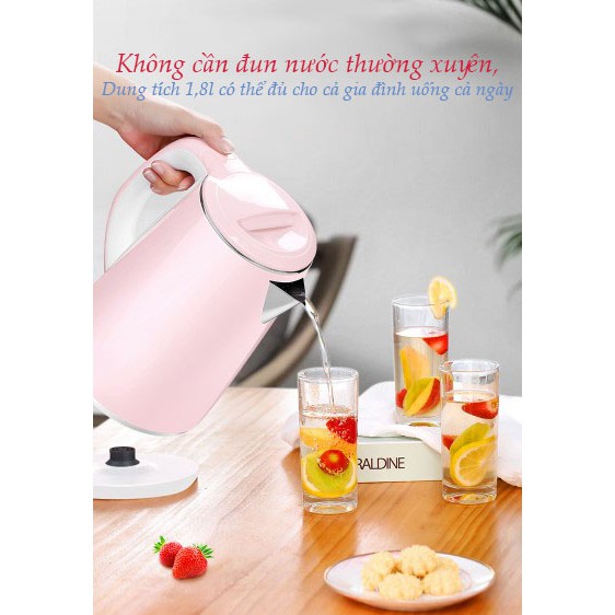 Ấm siêu tốc AOLINGE 1500w dung tích 1,8 lít - Bảo hành 12 tháng