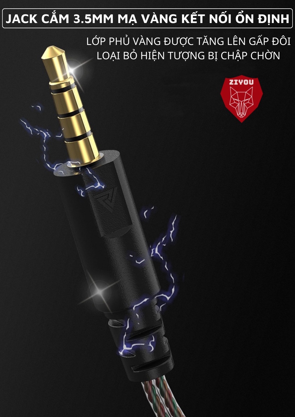 Mô tả Tai Nghe Gaming Ziyou QKZ AK3 Có Mic Cho Điện Thoại, Chuyên Nghe Nhạc, Chơi Game Âm Thanh Sống Động - Hàng Chính Hãng - 3