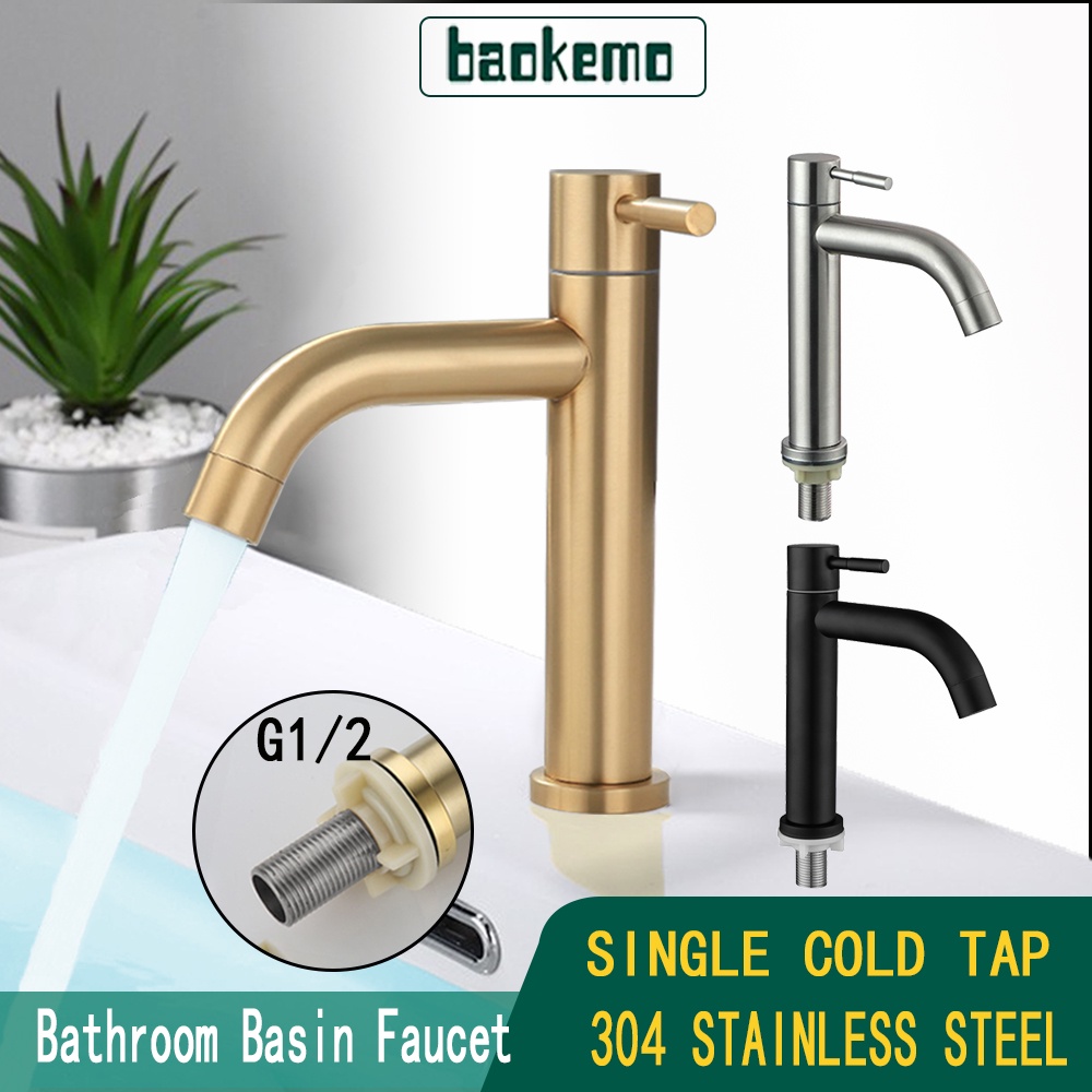 Vòi nước lạnh BAOKEMO bằng thép không gỉ 304