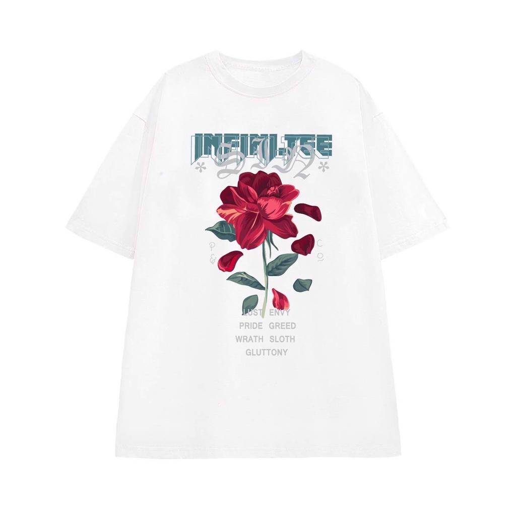 Áo thun INFINITEE Fni0237, Thun 100% Cotton - form rộng Unisex.
