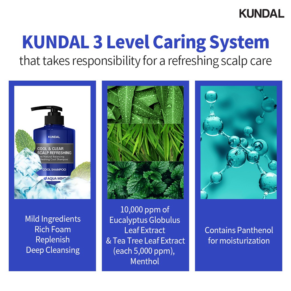Ảnh Dầu Gội Đầu KUNDAL Làm Mát Da Đầu 500ml 4