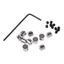 10Pcs Pin Keepers Pin Safe Locks Pin Backs Clasp Locking Pin With Wrench Tools