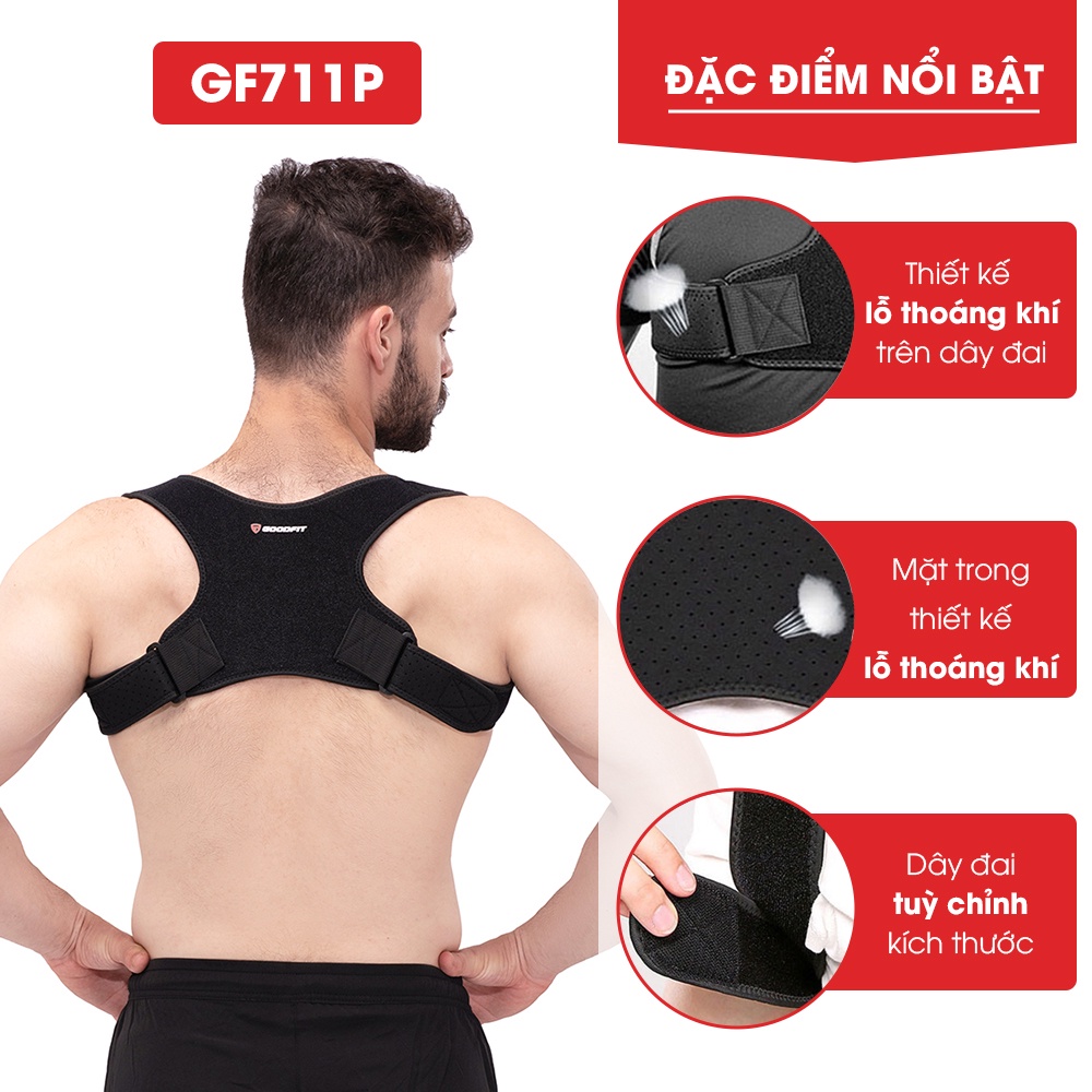 Đai chống gù lưng chính hãng GoodFit cho trẻ em và người lớn