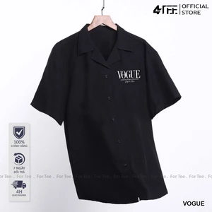 Áo sơ mi Basic Unisex form rộng , cổ vest NGỰC-VOGUE