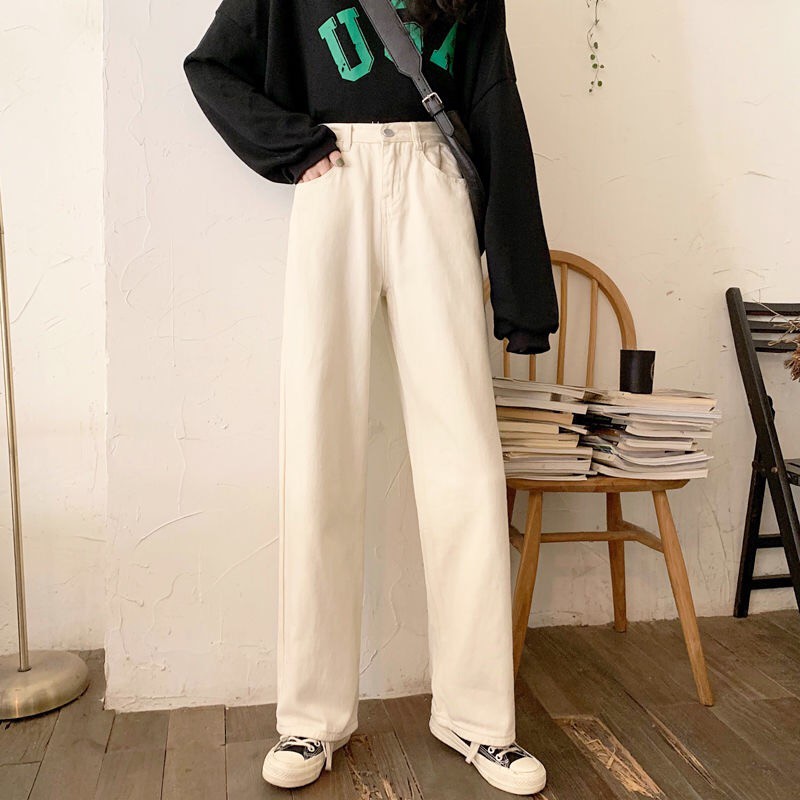 Ảnh Quần Jeans Dài Lưng Cao Thời Trang Hàn Quốc Cho Nữ 3