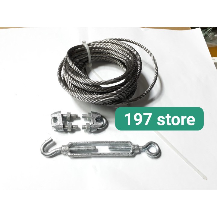 5 mét Dây Cáp INOX 304 chịu lực cao hàng xịn Dây cáp inox 5 ly 4 ly 3 ...
