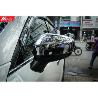 Ốp gương chiếu hậu xe Mazda CX5 2018 - 2022, 2023, 2024, 2025 - Mạ crom, Vân Carbon cao cấp, sáng bóng