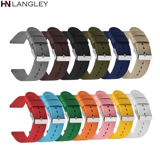 Dây Đeo Đồng Hồ Bằng Vải Bạt Nilon Nhanh 18mm 20mm 22mm 24mm