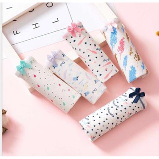 FREESHIP 99K TOÀN QUỐC_Túi Zip 5 Chiếc Quần Lót Cotton Nữ Cute Cao Cấp