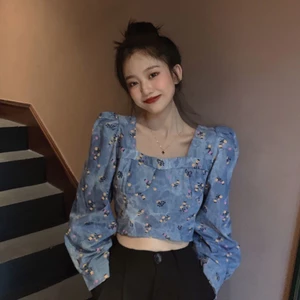 FREESHIP- ÁO CROPTOP GIẢ BÒ HOẠ TIẾT HOA NHÍ HÀNG LOẠI 1