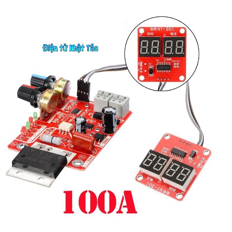 MẠCH TIMER ĐIỀU CHỈNH DÒNG, ĐIỆN ÁP MÁY HÀN CELL PIN NY-D01 100A CÓ LED ...