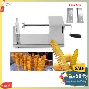 Khoai tây lốc xoáy chất liệu inox không gỉ, dễ vệ sinh