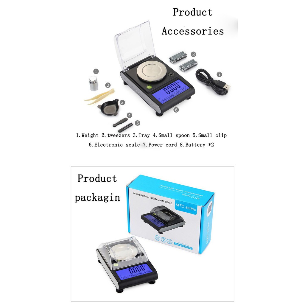 cân 50 gam/0.001 gam Cân Bằng Chính Xác 0.001 Phòng Thí Nghiệm Điện Tử Trọng Lượng Jewelry Libra C