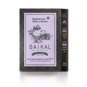 Trà thảo mộc Baikal tea collection Herbal tea №5l hỗ trợ tiêu hóa tốt cho người dùng