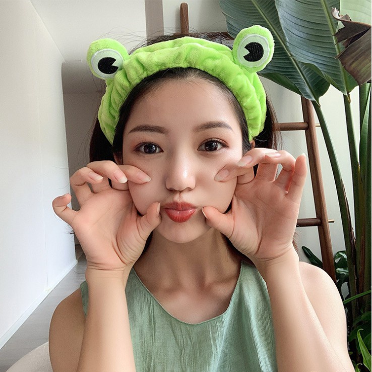 Băng đô nam, Băng đô skincare Hàn Quốc hình con ếch ngộ nghĩnh