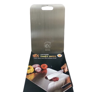 Thớt inox 304 kháng khuẩn size lớn cao cấp chống ẩm mốc không mùn gỗ dễ vệ sinh an toàn