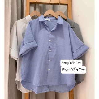 Áo sơ mi kẻ cúc lưng chất đẹp , from vừa dễ mặc , sơ mi mét 5