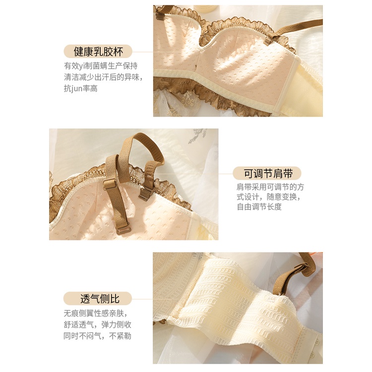 Đồ Lót Phụ Nữ Tập Hợp Và Đóng Ngực Phụ Nữ Để Ngăn Ngừa Chảy Xệ. Áo Ngực Ren Mỏng Cỡ Lớn Thời Trang Quyến Rũ Cho Nữ
