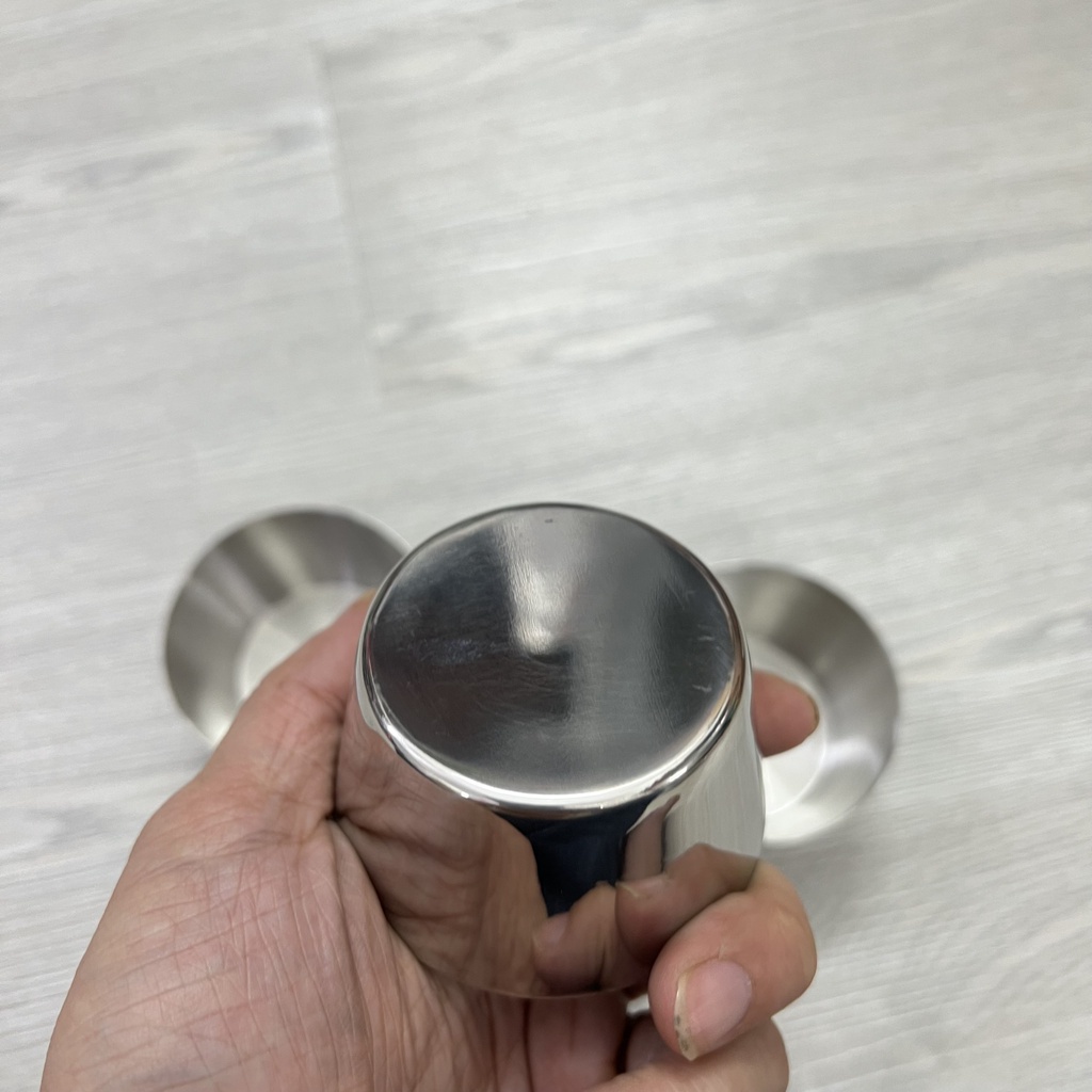 combo 10 Khuôn làm bánh flan,Làm Đá ,Rau Câu inox 304( 7cm ) chén inox đựng nước sốt nướng BBQ không gỉ