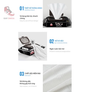 Khăn giấy ướt lau giày Quick Wipes vệ sinh giày siêu tốc không cần nước - GiayOmega