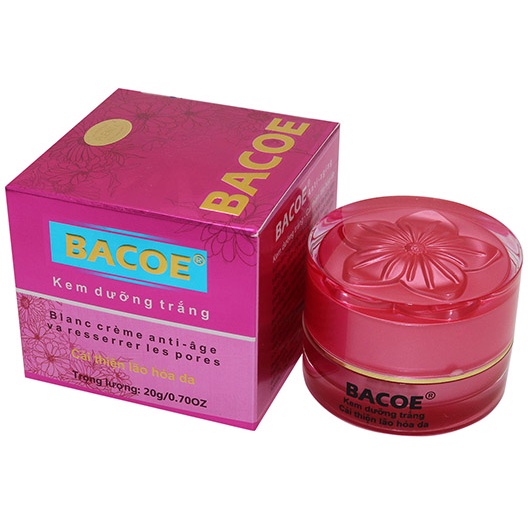 KEM BACOE KEM DƯỠNG TRẮNG BACOE KEM DƯỠNG TRẮNG CẢI THIỆN LÃO HÓA DA BACOE