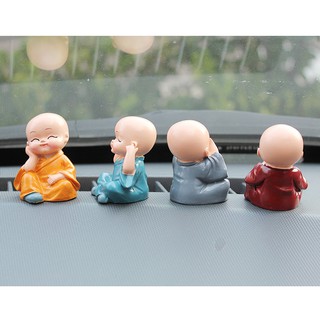 Bộ Tượng Tứ Không – Gồm 4 Chú Tiểu Bịt Tai, Bịt Mắt, Bịt Miệng, Bịt Thân