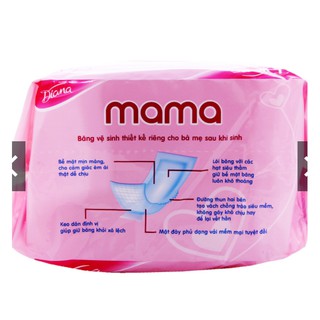 Bỉm Mama, Băng Vệ Sinh Diana Mama Cho Mẹ Sau Sinh Gói 12 Miếng