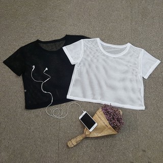 Áo thể thao Gladimax Croptop Lưới thời trang & phong cách kết hợp với Bra tập aerobic, gym,...