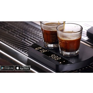 Volcano Cân điện tử Felicita Arc cho pha chế cà phê espresso đồ uống có đếm giờ pin sạc