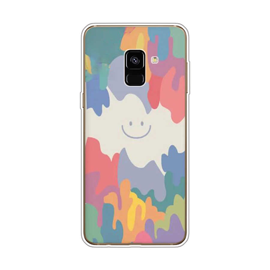 Ốp Điện Thoại TPU Dẻo In Họa Tiết Độc Đáo Thời Trang Cho Samsung Galaxy A8 plus 2018 A6 2018 plus