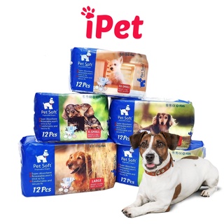 Tã Bỉm Pet Soft Disposable Diaper Cho Chó Mèo Cái Bịch 12 Miếng - iPet ...