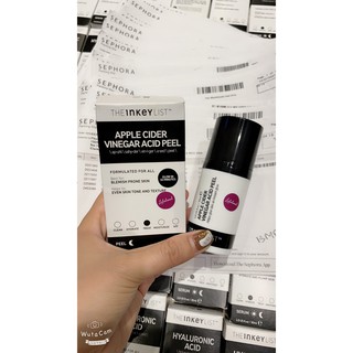 Dấm táo peel da chống lão hoá ngăn ngừa mụn, se khít lcl, kiềm dầu The Inkey List Apple Cider Vinegar Acid Peel 30ml