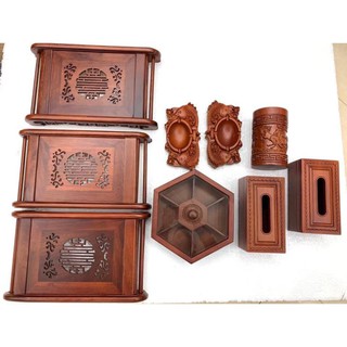 hộp đựng giấy ăn gỗ hương cao cấp