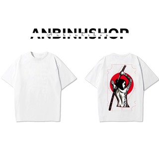 Áo thun unisex form đẹp hình cô gái cầm kiếm cực ngầu vải dày mịn mát 2019T1726
