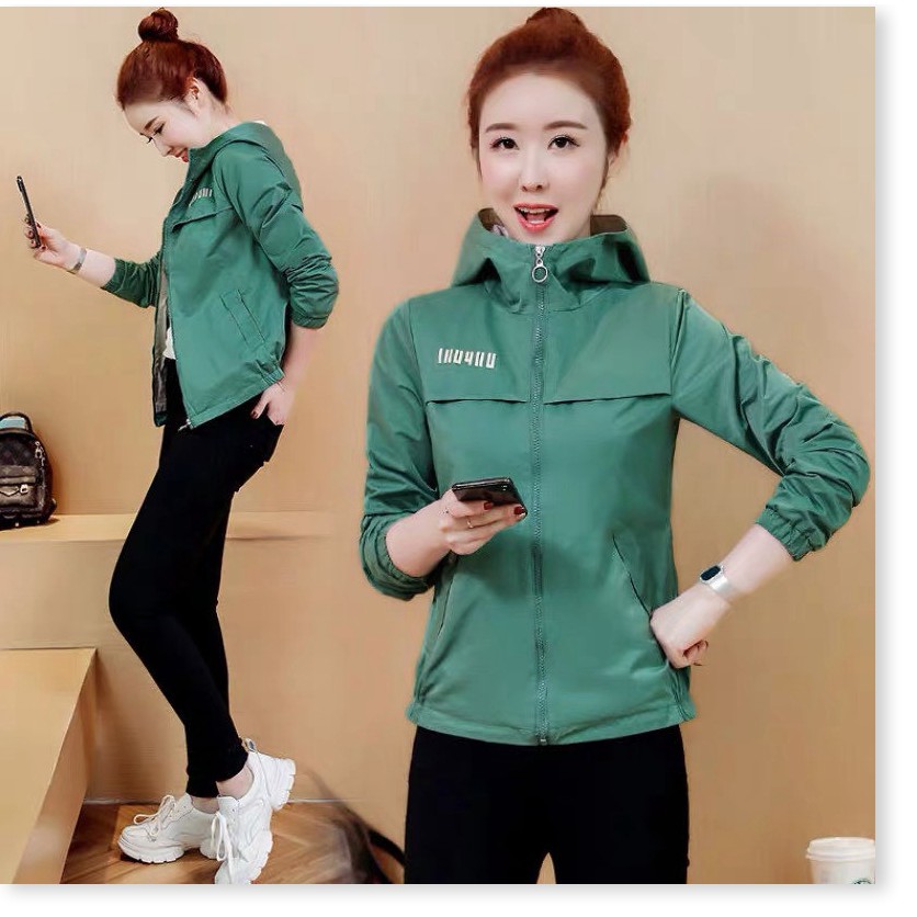 Áo Khoác Dù Nữ Hai Lớp Phong Cách Hàn Quốc Cực Đẹp | Shopee Việt Nam