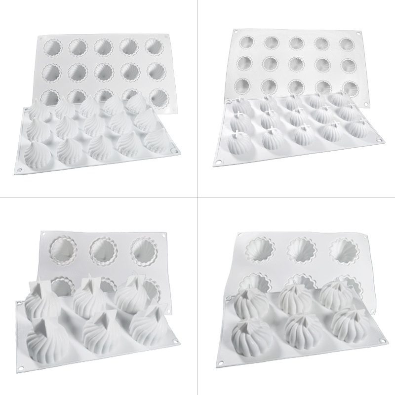 Khuôn silicone 6/15 Lỗ Tạo Hình Cho Bánh Kem/Xà Phòng