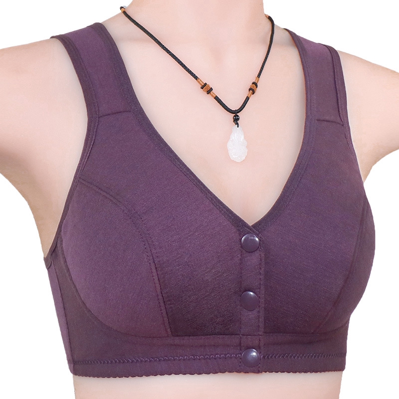 Áo ngực cỡ lớn dành cho nữ trung niên Áo ngực có khóa phía trước không dây