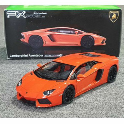 XE MÔ HÌNH LAMBORGHINI AVENTADOR LP700 1:18 WELLY-FX (ĐEN) – Shop