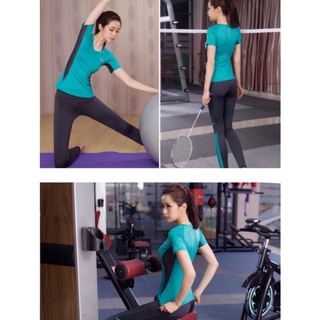 Bộ thể thao B10 tập gym, yoga, áo phủ bụng quần dài màu đen, xanh, đỏ đô... Hàng VNXK