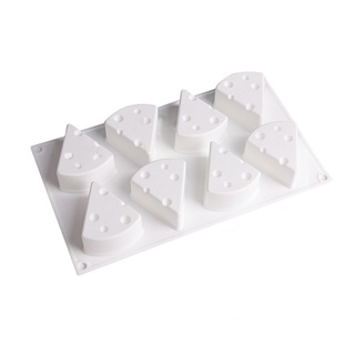 Khuôn Silicon Làm Bánh Sô Cô La Phô Mai 8 Ô Tự Làm Bánh Mousse Kem Sandwich Ice Cream Khuôn Bánh Trang Trí Công Cụ