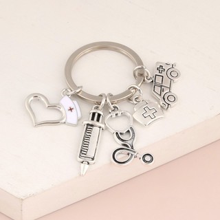 Mới Móc Khóa Hình Ống Tiêm Bác Sĩ Y Tá