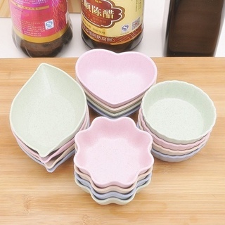 COMBO 3 ĐĨA ĐỰNG GIA VỊ BẰNG LÚA MẠCH NHIỀU MÀU 1452