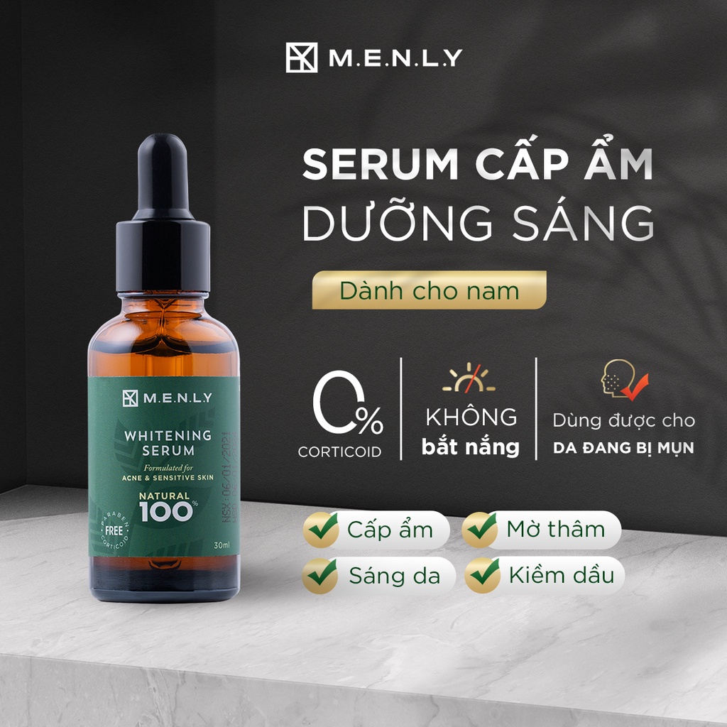 [Mã BMLTB35 giảm đến 35K đơn 99K] Serum dưỡng trắng da cho nam MENLY 30ml