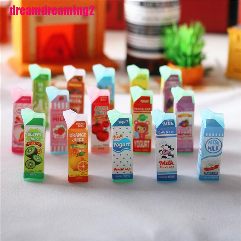 Bộ 4 Mô Hình Nước Ép Dễ Thương Trang Trí Nhà Búp Bê Tỉ Lệ 1 / 12