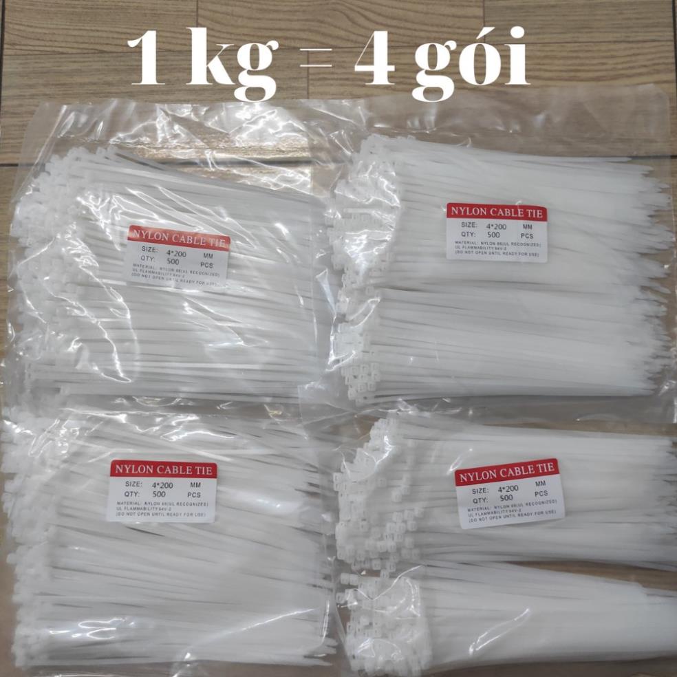 1kg Dây thít nhựa , Dây rút nhựa trắng hoặc đen chất lượng cao giá rẻ ...