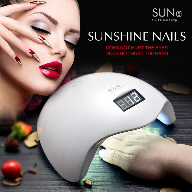[Shop]Máy Hơ Gel Sun 5 Chính Hãng UV/LED  48W[Spa]