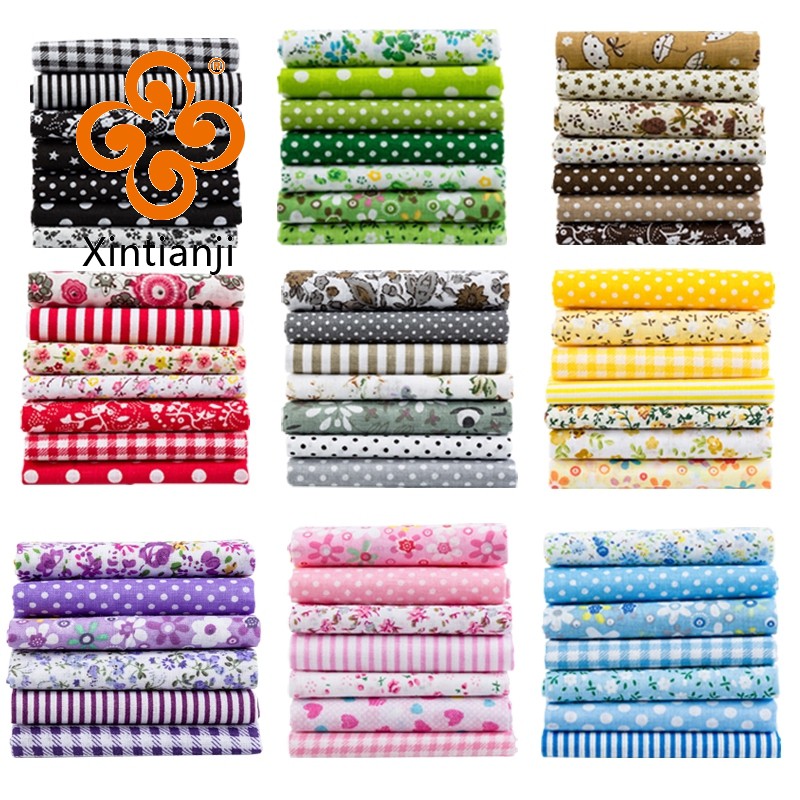 Vải Cotton In Vải May Quilting Vải Cho Chắp Vá Kim Vá DIY Handmade Phụ Kiện 7 Cái / lốc T7866