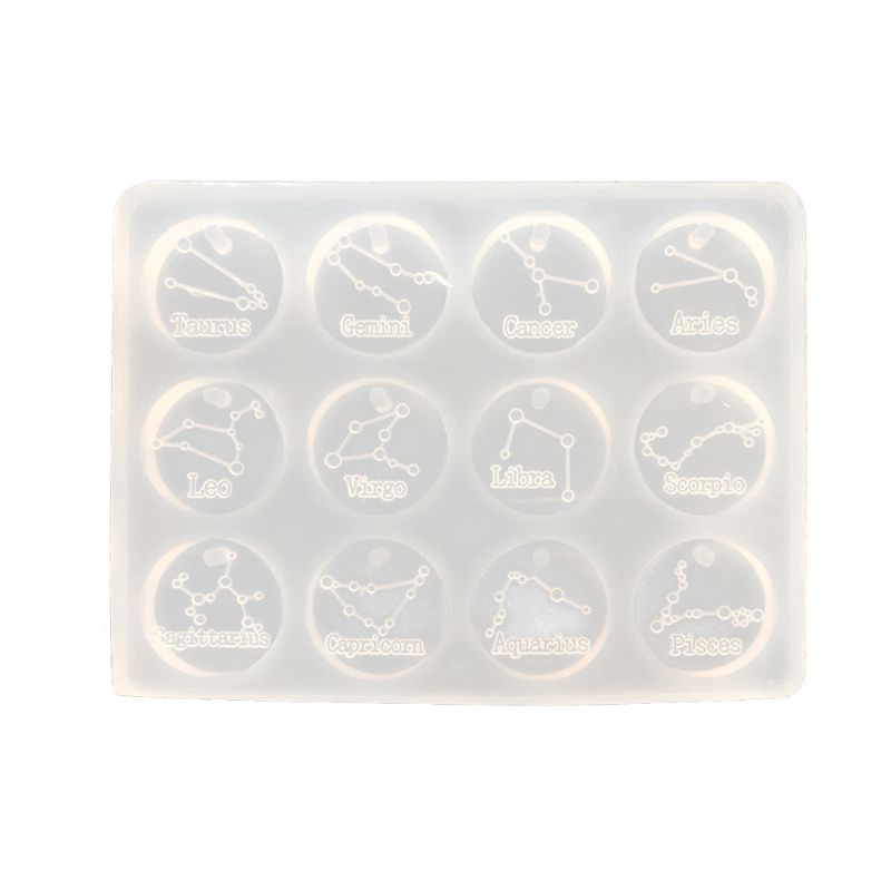 Khuôn silicon cho làm nữ trang hình 12 chòm sao DIY