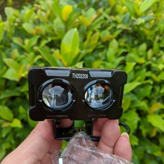 Đèn trợ sáng bi cầu X25 Pro 2 mắt xe máy ô tô siêu sáng 45W chế độ cốt vàng pha trắng hàng cao câp dành cho khách víp